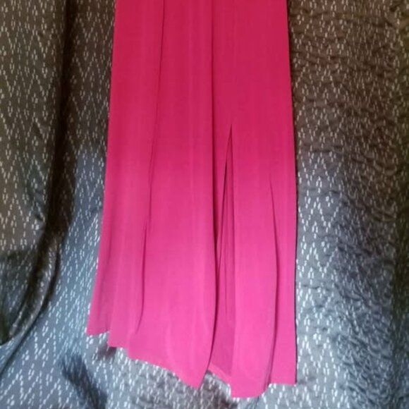 Red Formal Dress - Lace Top - Picture 2 of 7